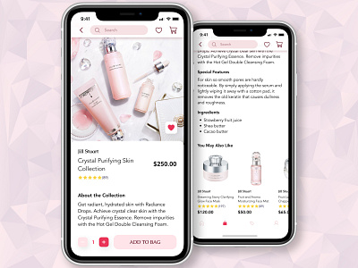 Beauty Shopping App app design mobile ui ux