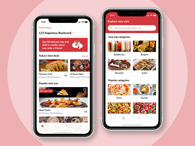 Food Delivery Mobile App app design mobile ui ux