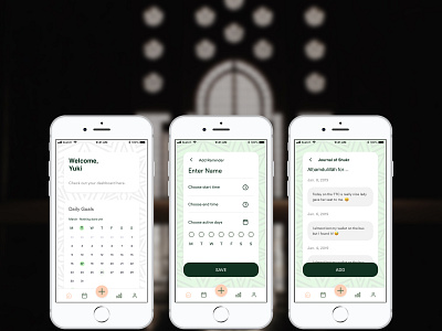 Goals & Reminder App app design mobile ui ux