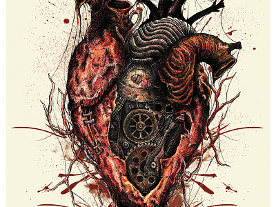 clockwork heart drawing