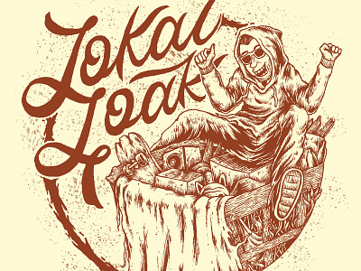 Lokaloak design digital art digital drawing digital painting drawing dribbble illustration merchandise design surrealism typography