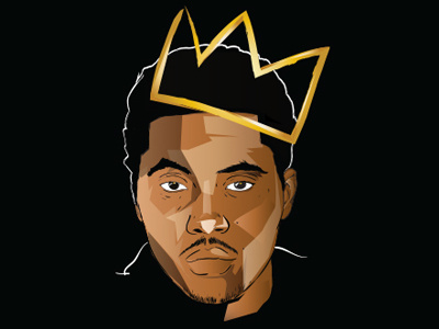 King Nasir Jones hiphop illustration illustrator king mc music nas portrait rap vector vectorart wacom