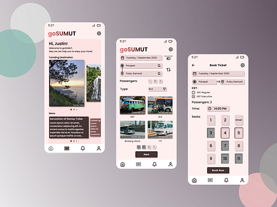 goSUMUT - Ticket Booking App