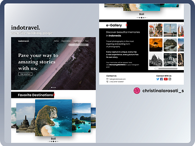 indotravel. Website Landing Page