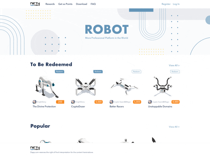 Bobot Mall motion design popups ui web design