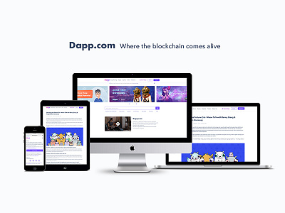 Dapp.com user interface web design