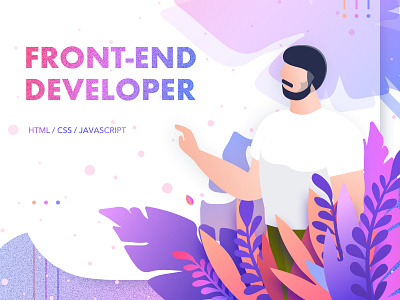 Front-End Developer developer illustration