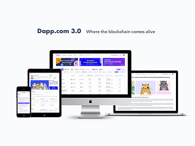 Dapp.com 3.0 Featured Page user interface web design