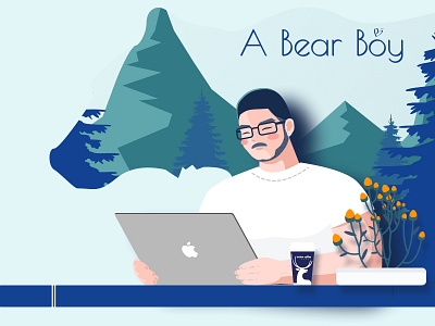 A Bear Boy bear boy developer forest illustration