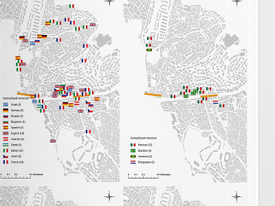 Development of Multi-ethnic Comsumption Space cartography data visualization map design