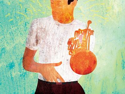 Chet Baker Illustration illustration illustrator jazz music photoshop texture