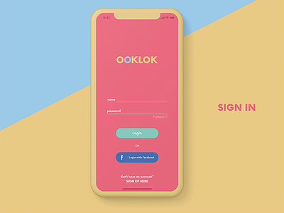 Sign in Screen concept dailyui uidesign ui ux webdesign userinterface mobile interface