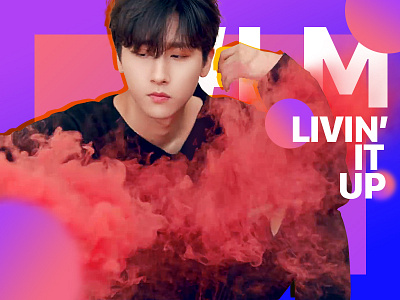 MONSTA X - I.M (Livin' It Up) fan art graphic design k pop photoshop