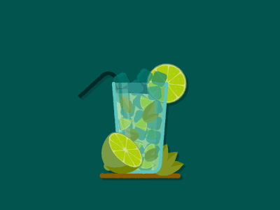 Mohito after effect animation illustration mohito