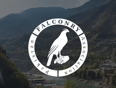Pakistan Falconry Association animal logo bird brand identity eagle falcon logo logo design logo designer ngo nonprofit vector wildlife
