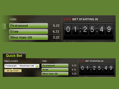 Titan Bet Landing Pages Zoom In bet betting countdown live match odds sport timer ui