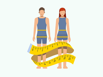 Measure waist illustration for Sweetch Health