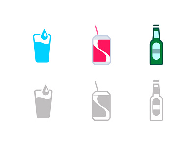 Drink types icons for Sweetch Health