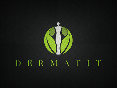 Dribbble cosmetics human leafs logo shape