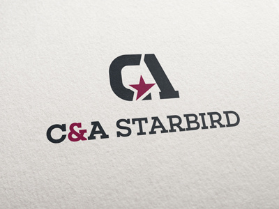 C&A Starbird burgund calogo camonogram starbird