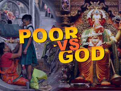 Poor Vs God Poster design