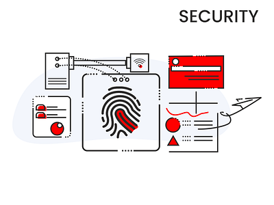 Security coreldrawx7 design flat illustration joncomic jony vector