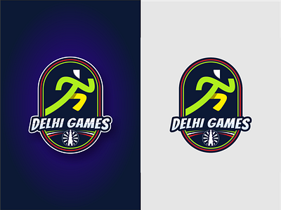 Delhi Games Logo branding coreldrawx7 design flat icon illustration joncomic logo logo design typography vector