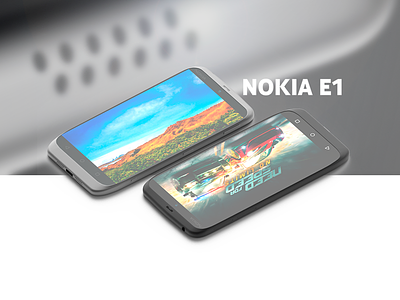 Nokia E1 3d android conept nokia phone