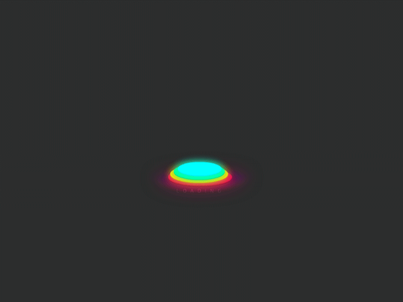Color preloader animation light loading neon