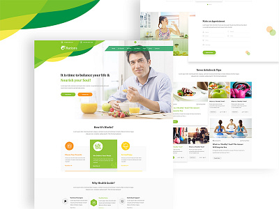 Ration - Diet & Nutrition Website diet nutrition template diet template dietitians health nutrition template health wellness nutrition health care ration sport weight loss programs template health ui weight loss white