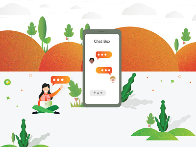 Chat box ai android chat chating digital art email eps illustration ipad iphone iphone application message mobile mobile app online psd trendy vector vector art xd