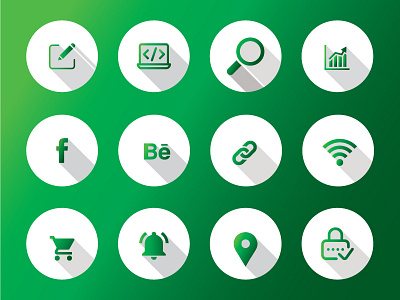 Free Custom Icons Available ai aic android app appiicon free freeicon gradient green icon ios mobile mockup psd symbol ui pack uidesign ux kit webicons xd
