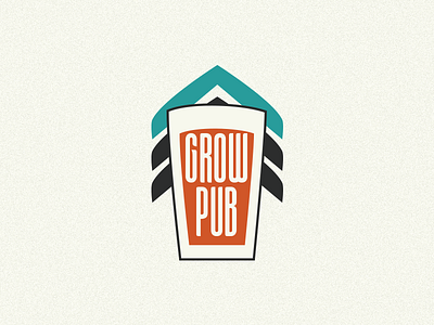 Grow Pub Logo agency brand consult logo