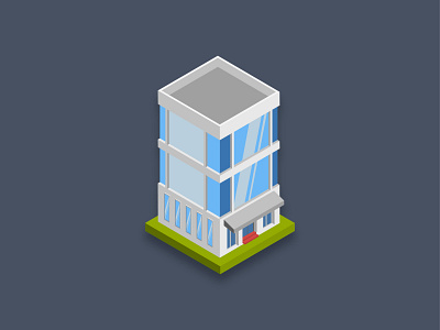 Commercial Building apartment architecture art bank building business center commercial graphic hotel illustration isometric office redesign residence residential restaurant