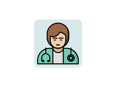 Doctor Avatar 👇 art avatar color design doctor graphic healthcare icon illustration people professions