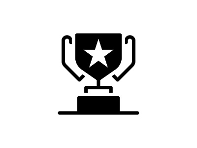 Winner Trophy 🏆👇 achievement art award cup design glyph graphic icon illustration prize reward star trophy vector win winner