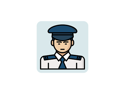 Police officer 👮‍♂️👇 art avatar design graphic illustration inspector man officer pilot police police officer policeman profession security