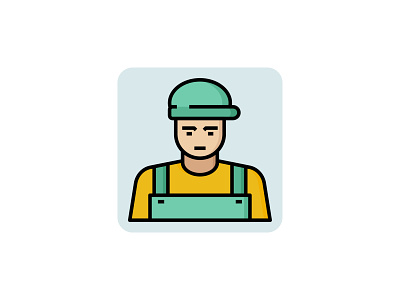 Profession Engineer 👷‍♂️👇 art avatar construction design engineer graphic icon illustration job man people profession worker workerman