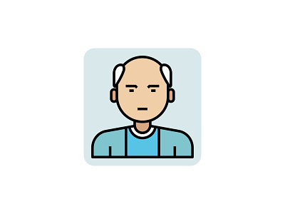 Old Man 👇 art avatar color design elderly filled outline grand father graphic icon illustration man old old age old man people person professional senior