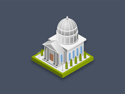 White house 3d america art building design famous graphic house icon illustration isometric politics white