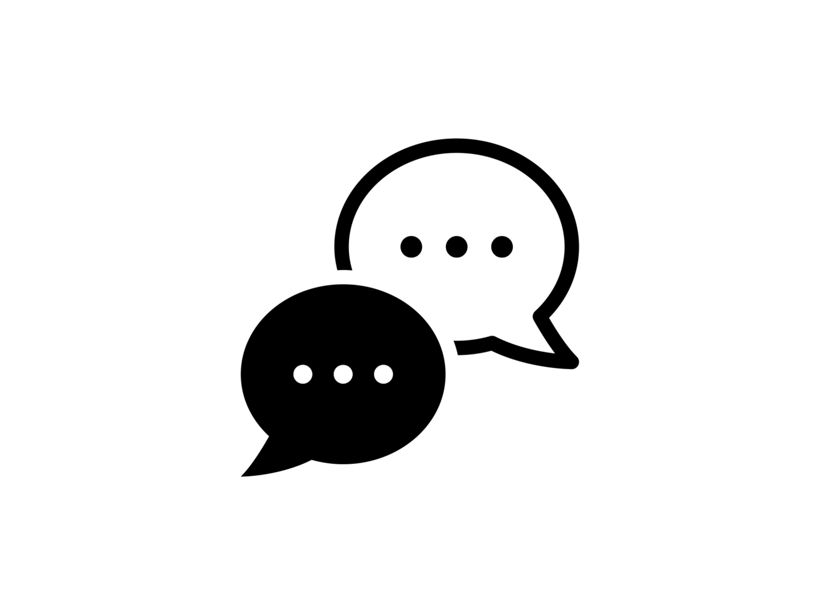 Bubbles Chatting  art bubbles chat chatting comments communication design discuss glyph graphic icon illustration texts vector