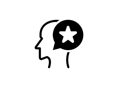 Feedback User 👇 art black design feedback glyph graphic icon illustration loyalty message people star user vector vector art