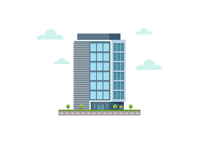 Office Building ? by Graphic Mall on Dribbble