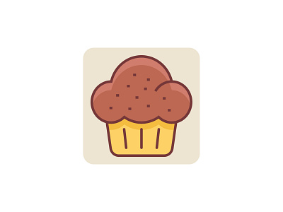 Cup Cake 👇 art color design filled outline graphic icon illustration sweet vector