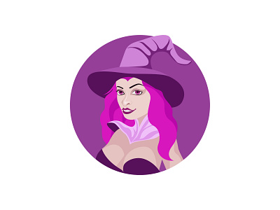 Witch 🧙‍♀️ art color design graphic hat icon illustration magician