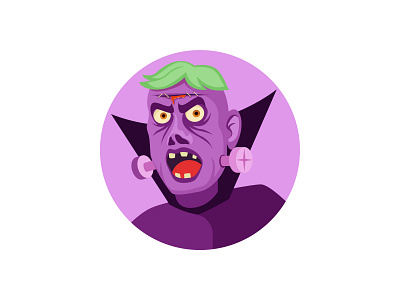 Monster 🧛‍♂️ art color design flat graphic icon illustration zombie