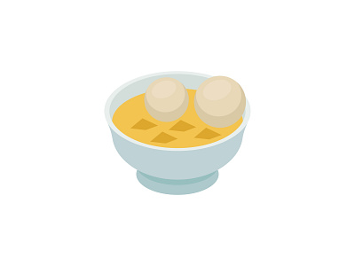 Food Bowl 👇 art color design flat graphic icon illustration toast vector