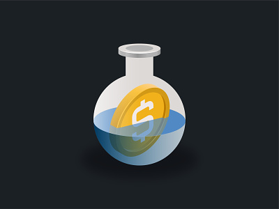 Test Tube 🧪 coin design graphic