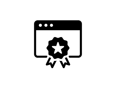 Webpage Achievement 👇🏼 achievement vector icon