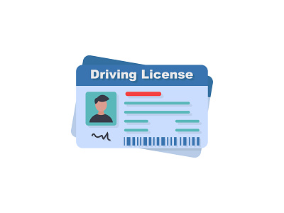 Driver license, identification or id card template 👇🏼 illustration
